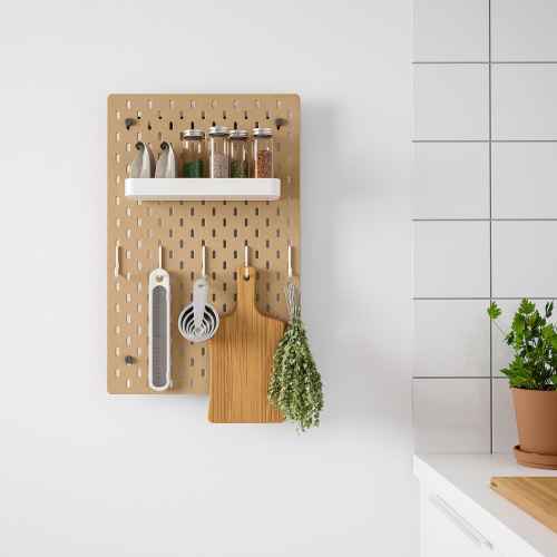 IKEA SKADIS Pegboard 36x56cm Wood Wall Storage Urban Sales NZ
